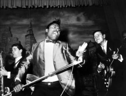 Little Richard durante una actuación en 1965. No había nada más salvaje sobre un escenario (en 1955 Richard arrasó con 'Tutti frutti)'.