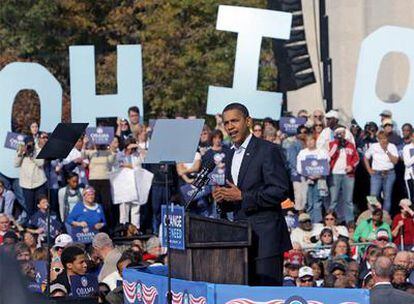 Obama, en un acto de campaña este domingo en Ohio