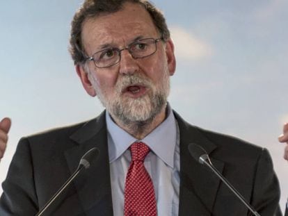 Mariano Rajoy, este sábado, en Mallorca.