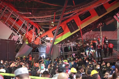 El colapso en la Línea 12 del metro de Ciudad de México, el pasado 3 de mayo.