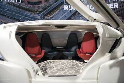 Interior del vehículo futurista que propone la sueca NEVS