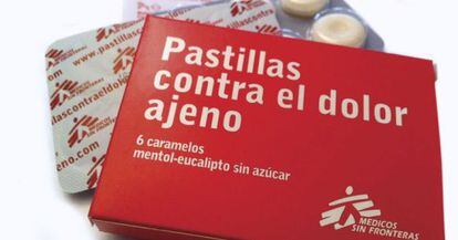 Campa&ntilde;a &#039;Pastillas contra el dolor ajeno&#039;, de Germinal Comunicaci&oacute;n para M&eacute;dicos sin Fronteras. 