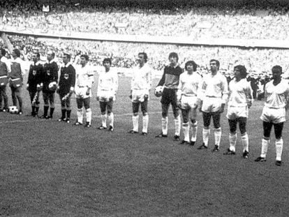 Liverpool y Real Madrid en la final de la Copa de Europa de 1981 que ganaron los ingleses.