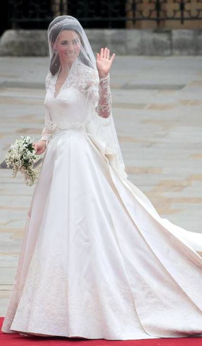 El vestido de novia de Kate Middleton, supuestamente copiado.