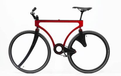 Bici Twist de José Hurtado. Con las ventajas de una bici clásica y la capacidad de unirse a otra en formato tándem.