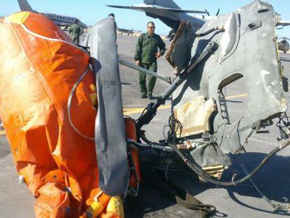 El helicóptero contactó por radio media hora antes del accidente