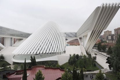 Vista del auditorio diseñado por Calatrava en Oviedo.