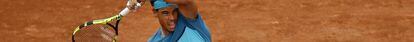Nadal, durante su último partido, en París contra Bagnis.