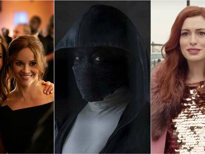Jennifer Anniston y Reese Witherspoon, en 'The Morning Show'; Regina King, en 'Watchmen'; y Anne Hathaway, en 'Modern Love'.