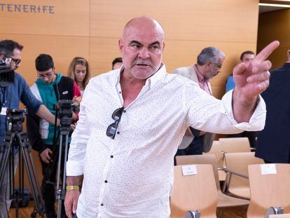El intermediario que da nombre al llamado "caso Mediador", Marco Antonio Navarro Tacoronte, el pasado 15 de marzo en Tenerife.
