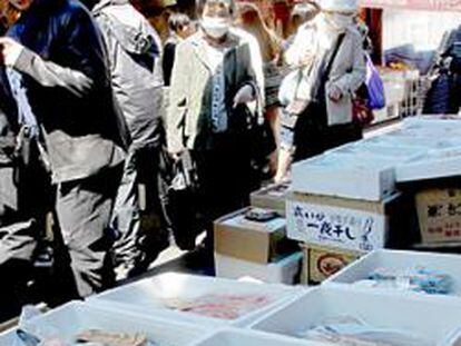 Imagen de un mercado de Tokio