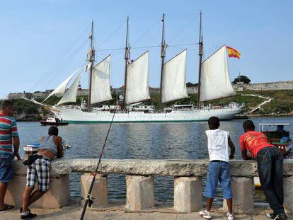 El buque Juan Sebastián Elcano durante una visita a La Habana (Cuba) en 2012.