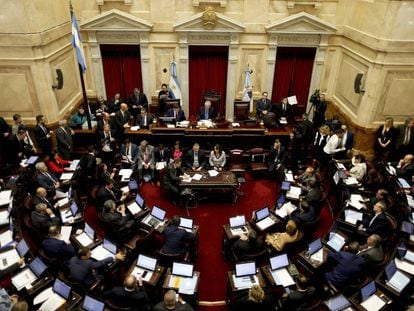 El Senado de Argentina durante una sesión.