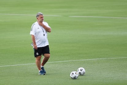 Gerardo Martino, durante un entrenamiento de la selección mexicana en Dallas (Texas), en julio pasado.