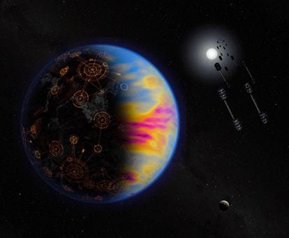 Exoplaneta tecnológicamente avanzado