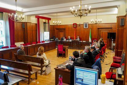Desarrollo del juicio este lunes en la Audiencia de Sevilla por el caso Faffe. 