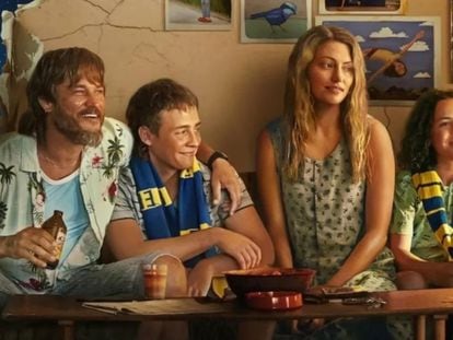 Los cuatro protagonistas de la serie australiana 'Chico come universo'.