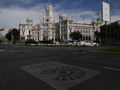 El Palacio de Cibeles, sede del Ayuntamiento de Madrid.
