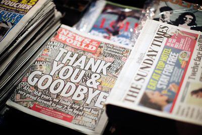 Murdoch ha sacrificado el semanario <i>News of the World. </i>
