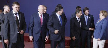 Los líderes de la Unión Europea, durante la cumbre celebrada en Bruselas el pasado mes de junio.