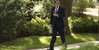 El presidente del Gobierno, Mariano Rajoy,  la pasada semana.
