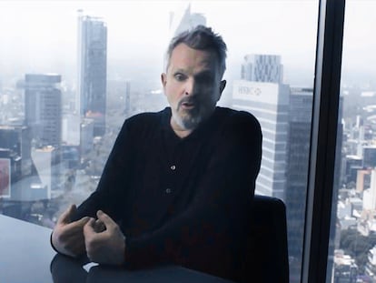 Miguel Bosé, durante la entrevista con Jordi Évole.