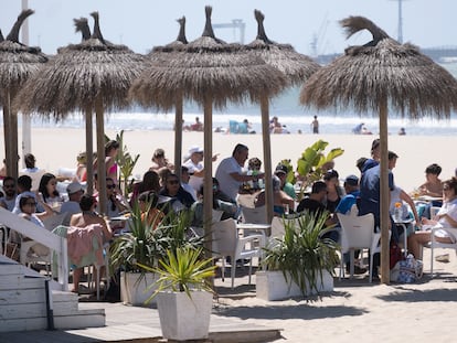 Un restaurante en el Puerto de Santa María, Cádiz, Andalucía, España.