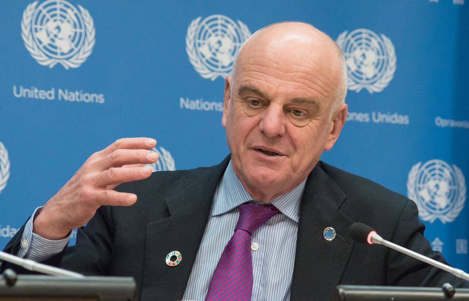 David Nabarro, durante un acto en Nueva York en 2019.