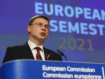 El vicepresidente de la Comisión Europea, Valdis Dombroviskis.