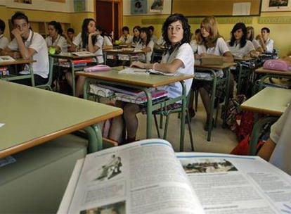 Alumnos de Educación para la Ciudadanía de un colegio de Jaén.