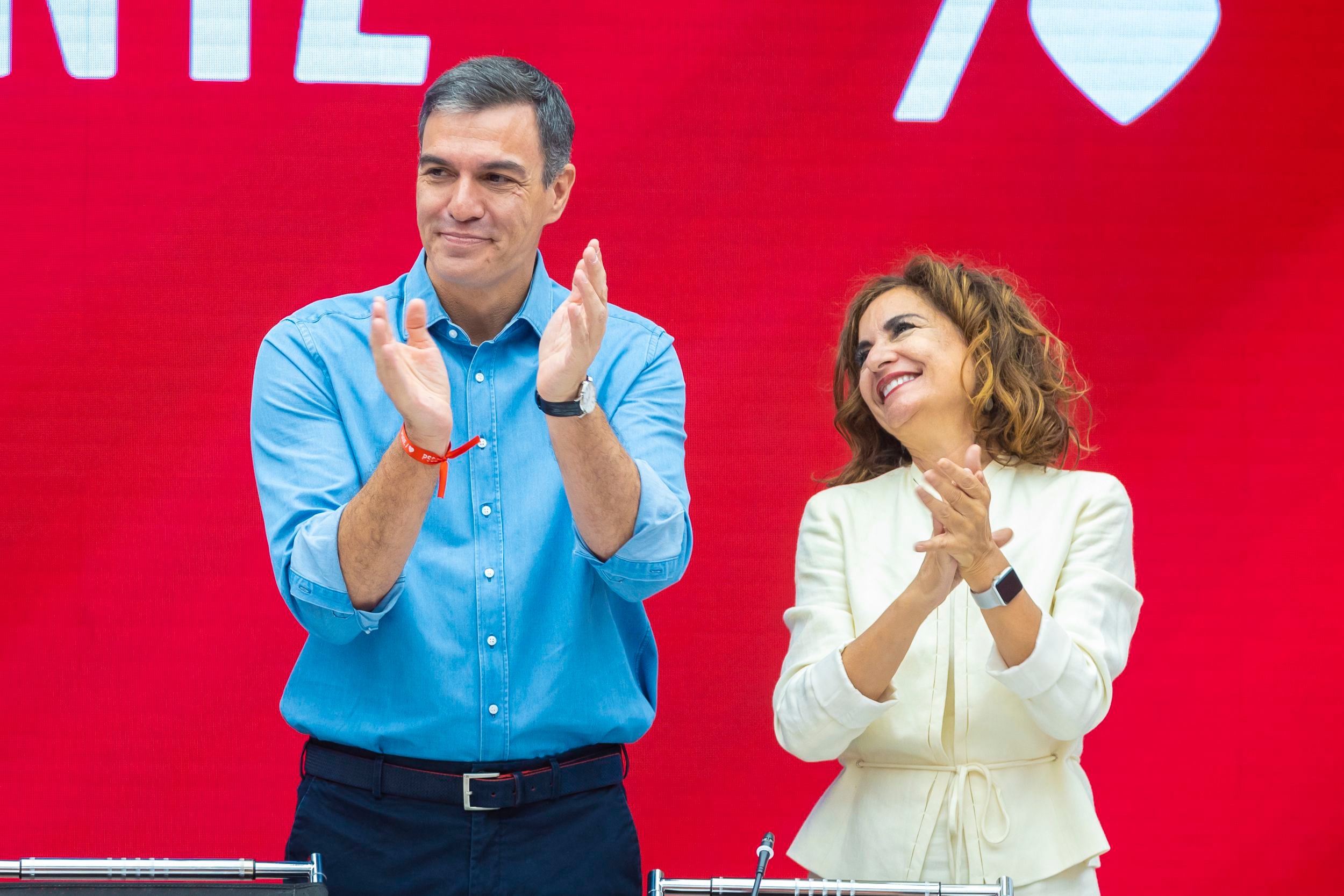 Pedro Sánchez y María Jesús Montero, el pasado 24 de julio.