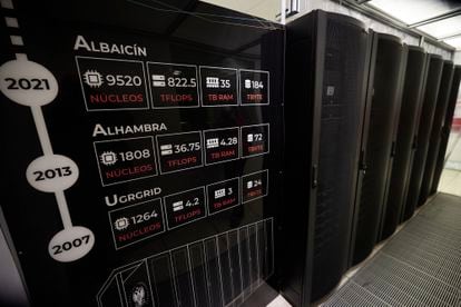 The 'Albaicín' supercomputer, with references to the capabilities of previous computers.