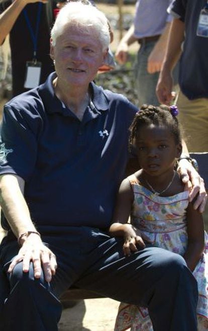 Bill Clinton en Haití.