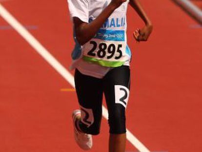 Samia Yusuf Omar, en los Juegos de Pekín 2008.