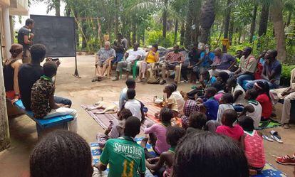 Una de las actividades de Enjoy Agriculture en Senegal.