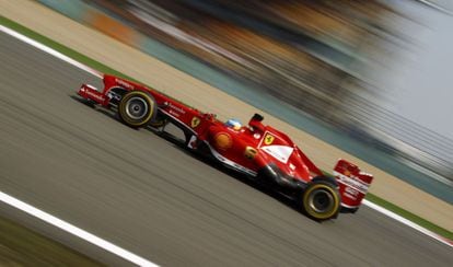 Fernando Alonso durante el entrenamiento