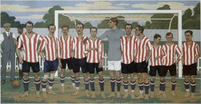 'Equipo del Athletic Club' (1915), de José Arrue.
