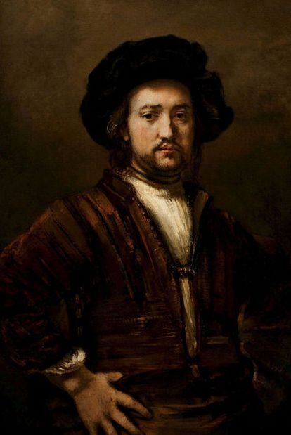 <i>Retrato de un hombre con las manos en la cintura, </i>de Rembrandt.