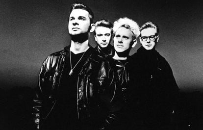 El grupo Depeche Mode, en una imagen promocional de principios de los ochenta.