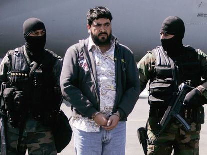 Alfredo Beltrán Leyva, conocido como "El Mochomo", en el momento de su detención en 2008.