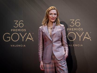 La actriz australiana Cate Blanchett, este sábado en el Palau de les Arts de Valencia.