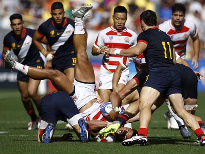 Argentina y Japón y en cuartos del Mundial de rugby.