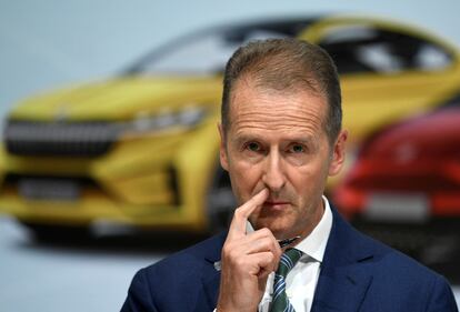 Herbert Diess, consejero delegado de Volkswagen, en una foto de 2019.