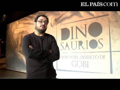 Una muestra de fósiles únicos en el Cosmocaixa de Alcobendas, Madrid, exhibe las piezas encontradas en el desierto de Gobi por el explorador que inspiró el personaje de cine