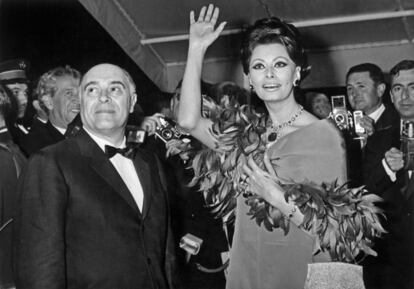 Sofia Loren y Carlo Ponti.