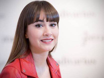 FOTO: Aitana Ocaña posa para la prensa durante un evento de Stradivarius, marca de la que ha sido nombrada embajadora. / VÍDEO: Declaraciones de Aitana Ocaña para ICON, este jueves.