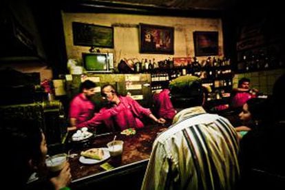 La Piojera, un conocido bar de Santiago de Chile.