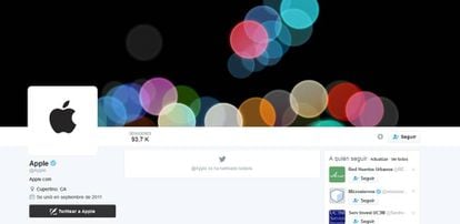 Apple ha cambiado su foto de perfil y el fondo de portada.