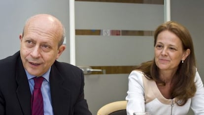 El ministro de Educación, José Ignacio Wert, y la secretaria de Estado de Educación, Monserrat Gomendio.
