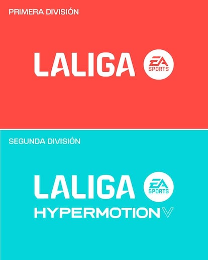 New logos for the first and second divisions in the Spanish League.